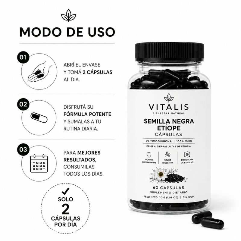 Extracto de Semilla Negra Etíope en Cápsulas