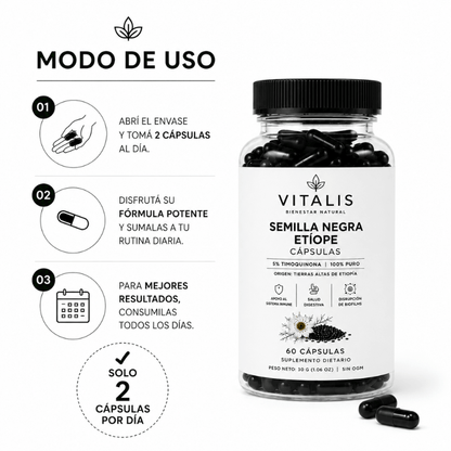 Extracto de Semilla Negra Etíope en Cápsulas